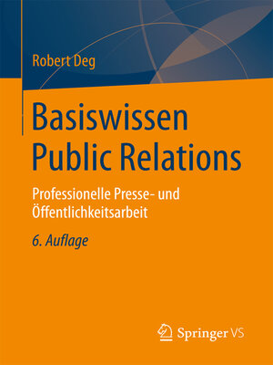 cover image of Basiswissen Public Relations